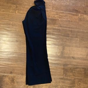 Maternity black dress pants with belly band waist good condition